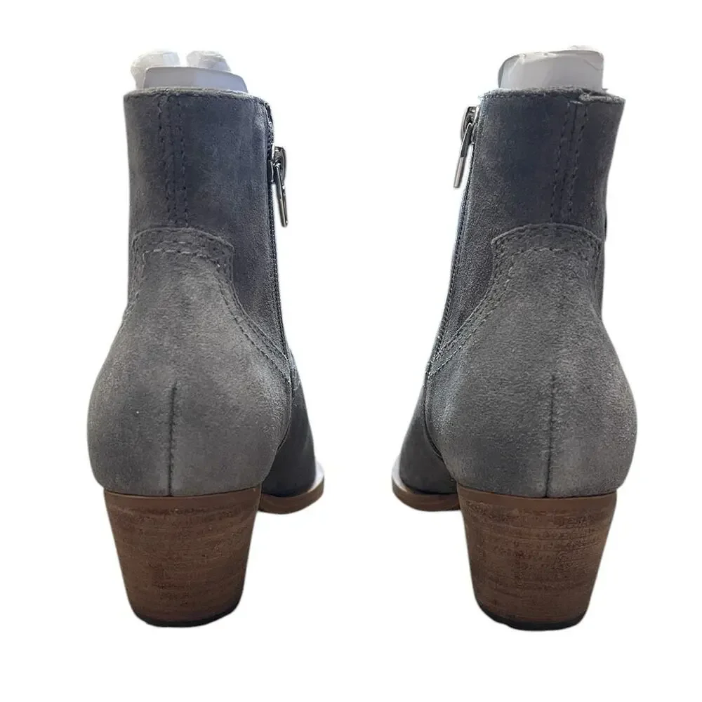Dolce Vita Womens Silma Grey Gray Suede Mid-Calf Western Bootie Size 5.5 NEW130
